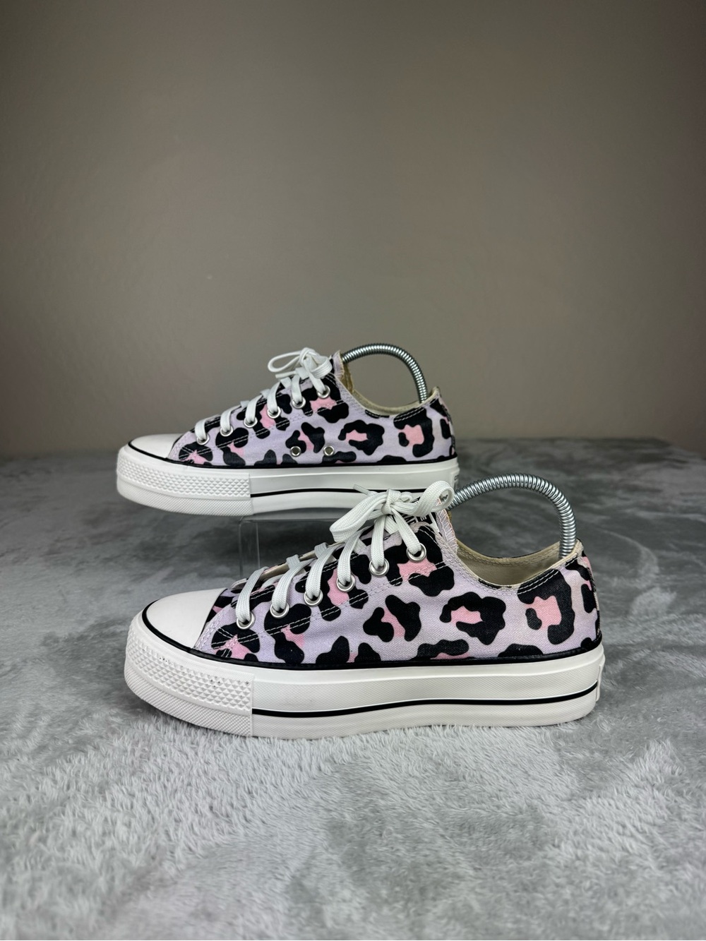 Converse Chuck Taylor All Star Leopard Platform Low Top - Picture 1 of 15